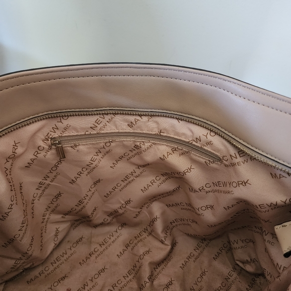 Marc New York Andrew Marc Tan and Beige Tote With Adjustable Straps - Picture 8 of 14